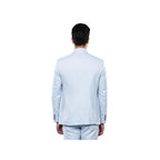 Men 3pc European Vested Suit WESSI J.VALINTIN Extra Slim Fit JV14 Sky Blue new - J.Valintin Men's Wear Legend - 16628