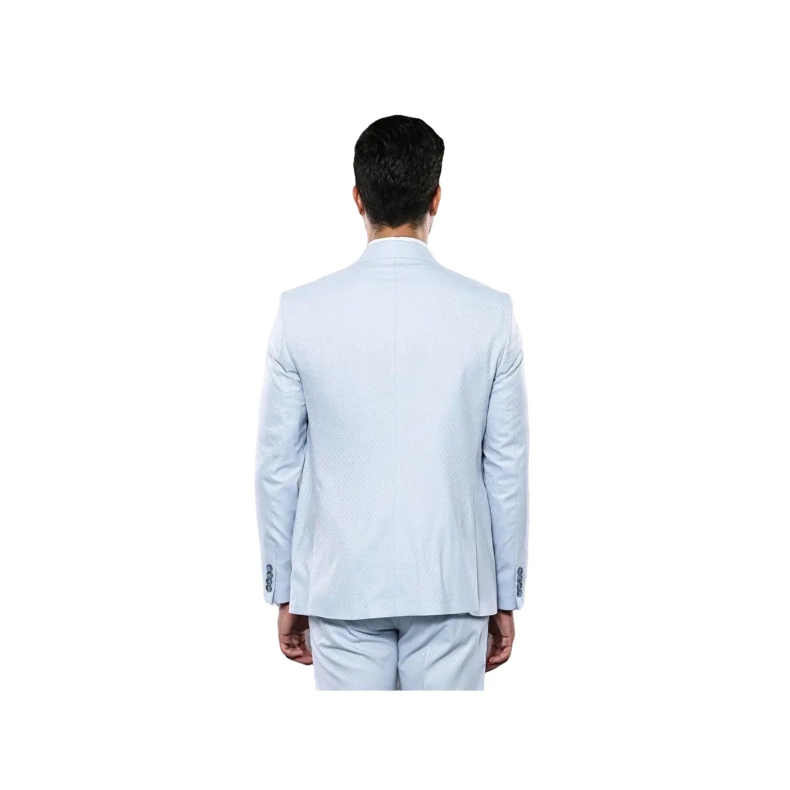 Men 3pc European Vested Suit WESSI J.VALINTIN Extra Slim Fit JV14 Sky Blue new - J.Valintin Men's Wear Legend - 16628