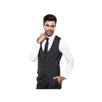 Men 3pc European Vested Suit WESSI J.VALINTIN Extra Slim Fit JV27 Black Stripe - J.Valintin Men's Wear Legend - 16844
