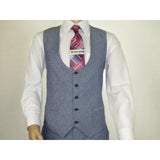 Men 3pc European Vested Suit WESSI JVALINTIN Slim Fit JV22 Sky Blue One Button - J.Valintin Men's Wear Legend - 16805