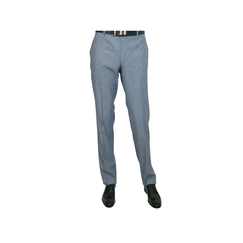 Men 3pc European Vested Suit WESSI JVALINTIN Slim Fit JV22 Sky Blue One Button - J.Valintin Men's Wear Legend - 16805