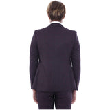 Men 3pc Vested Suit WESSI J.VALINTIN European Slim Fit 126 - 80 Burgundy 44R - J.Valintin Men's Wear Legend - 72133