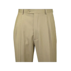 Men Apollo King Band Collarless Church Suit Mandarin 5 Hidden Buttons AG57 Tan - J.Valintin Men's Wear Legend - AG57 - Tan - 38R