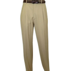 Men Apollo King Band Collarless Church Suit Mandarin 5 Hidden Buttons AG57 Tan - J.Valintin Men's Wear Legend - AG57 - Tan - 38R