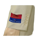 Men Apollo King Band Collarless Church Suit Mandarin 5 Hidden Buttons AG57 Tan - J.Valintin Men's Wear Legend - AG57 - Tan - 38R