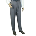 Men Apollo King Banded Collarless suit Mandarin 5 Button Wide leg M5 - 3 Gray New - J.Valintin Men's Wear Legend - 21008