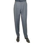 Men Apollo King Banded Collarless suit Mandarin 5 Button Wide leg M5 - 3 Gray New - J.Valintin Men's Wear Legend - 21008