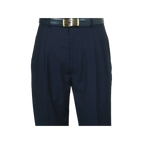 Men Apollo King Banded Collarless suit Mandarin 5 Buttons Wide leg M5 - 2 Navy - J.Valintin Men's Wear Legend - 20991