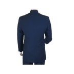 Men Apollo King Banded Collarless suit Mandarin 5 Buttons Wide leg M5 - 2 Navy - J.Valintin Men's Wear Legend - 20991