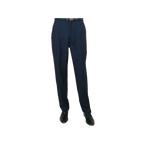 Men Apollo King Banded Collarless suit Mandarin 5 Hidden Button Panel AG52 Navy - J.Valintin Men's Wear Legend - 21764