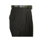 Men Apollo King Banded Collarless suit Mandarin Military Style 5button K1 Black - J.Valintin Men's Wear Legend - 19000