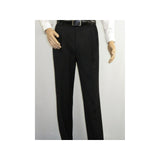 Men Apollo King Double Breasted Formal Business Suit Pleated Pants DM21 Black - J.Valintin Men's Wear Legend - 80247