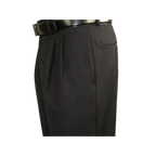 Men Apollo King Double Breasted Formal Business Suit Pleated Pants DM21 Black - J.Valintin Men's Wear Legend - 80247