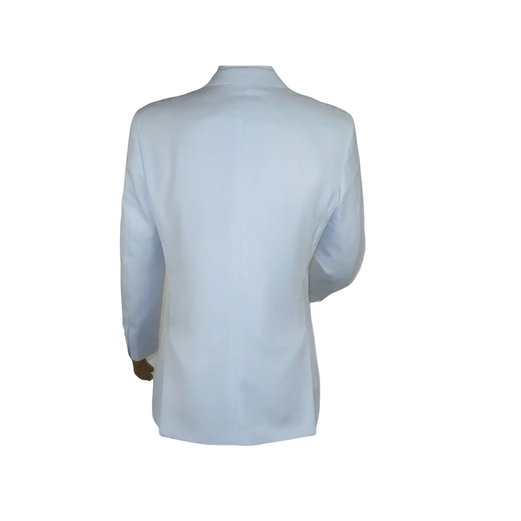 Men Apollo King Double Breasted Suit Classic Peak Lapel Pleated DM26 White - J.Valintin Men's Wear Legend - 21364