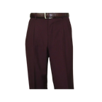 Men Apollo King Double Breasted Suit Classic Peak Lapel Pleated DM29 Burgundy - J.Valintin Men's Wear Legend - 21804