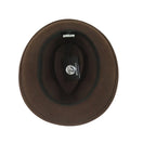 Men BENTLY HEADWEAR Hat Australian Wool Pinch Front Fedora Hudson HU421 Brown - J.Valintin Men's Wear Legend - Hu421 - Brown - S