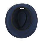 Men BENTLY HEADWEAR Hat Australian Wool Pinch Front Fedora Hudson HU422 Navy - J.Valintin Men's Wear Legend - Hu422 - Navy - S