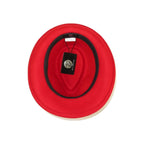 Men BENTLY HEADWEAR Hat Australian Wool Pinch Front Fedora HUDSON HU426 Red - J.Valintin Men's Wear Legend - 3334