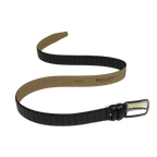 Men Black Genuine Leather Belt PIERO ROSSI Turkey Soft Full Grain #Black line - J.Valintin Men's Wear Legend - 97297
