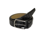 Men Black Genuine Leather Belt PIERO ROSSI Turkey Soft Full Grain #Black line - J.Valintin Men's Wear Legend - 97297