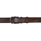 Men Brown Genuine Leather Belt PIERO ROSSI Turkey Soft Full Grain #Brown - B - J.Valintin Men's Wear Legend - 97242