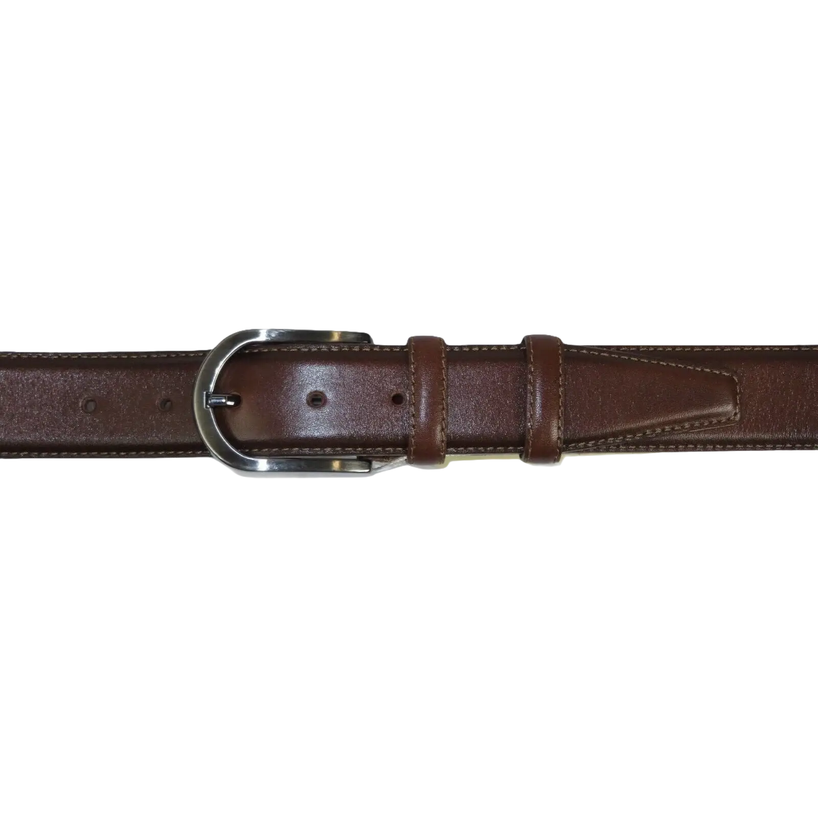 Men Brown Genuine Leather Belt PIERO ROSSI Turkey Soft Full Grain #Brown - B - J.Valintin Men's Wear Legend - 97242