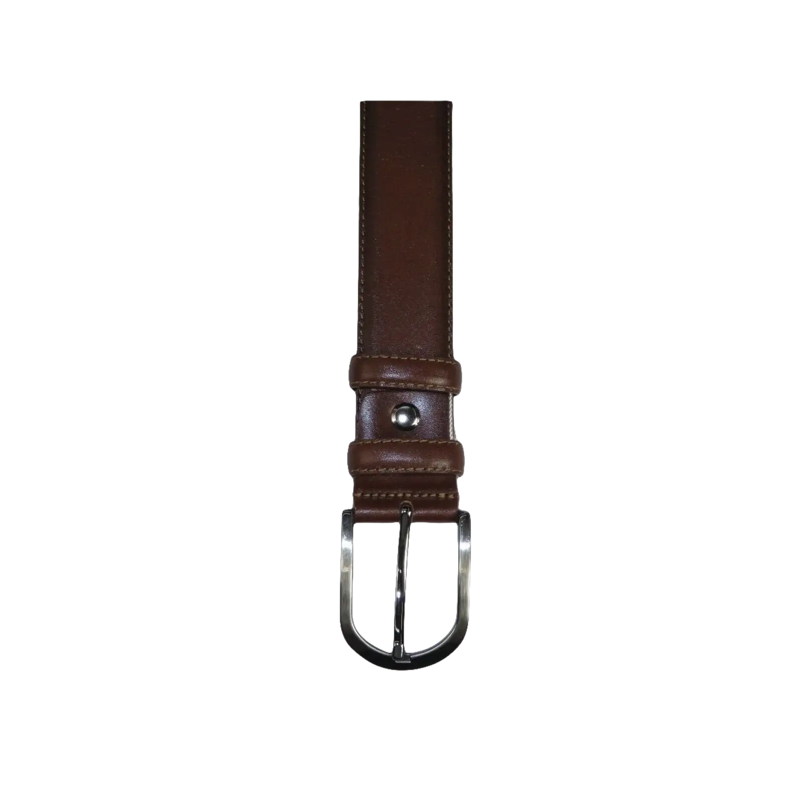 Men Brown Genuine Leather Belt PIERO ROSSI Turkey Soft Full Grain #Brown - B - J.Valintin Men's Wear Legend - 97242
