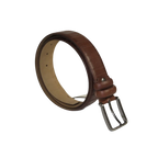 Men Brown Genuine Leather Belt PIERO ROSSI Turkey Soft Full Grain #Brown line - J.Valintin Men's Wear Legend - 97309