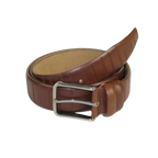 Men Brown Genuine Leather Belt PIERO ROSSI Turkey Soft Full Grain #Brown line - J.Valintin Men's Wear Legend - 97309