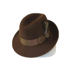 Men Bruno Capelo Hat Australian Wool Crushable Center Crease CHICAGO CH301 Brown - J.Valintin Men's Wear Legend - 3367