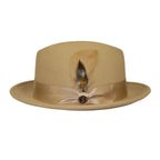 Men Bruno Capelo Hat Australian Wool Crushable Center Dent Florence FL522 Tan - J.Valintin Men's Wear Legend - FL522 - Tan - S