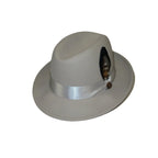 Men Bruno Capelo Hat Australian Wool Crushable Center Dent Florence FL523 Silver - J.Valintin Men's Wear Legend - FL523 - Silver - S