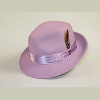 Men Bruno Capelo Hat Australian Wool Crushable Fedora Untouchable UN127 Lavender - J.Valintin Men's Wear Legend - 98065