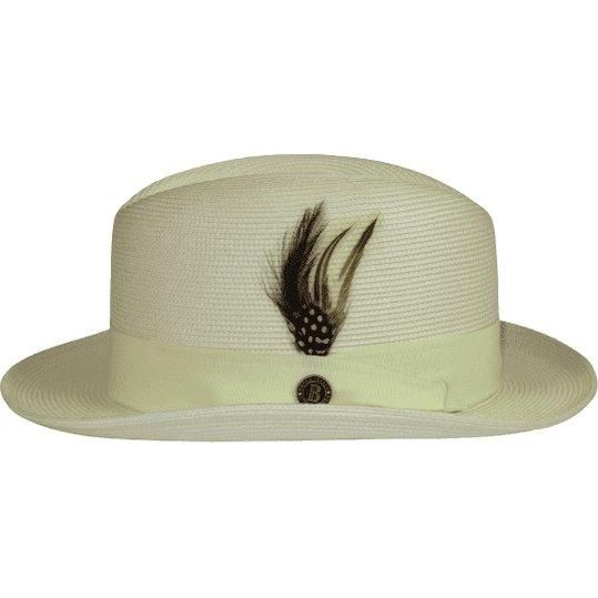 Men Bruno Capelo Summer Spring Soft Straw Style Hat Godfather GF209 Ivory Cream - J.Valintin Men's Wear Legend - 94416