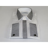 Men CEREMONIA Formal Shirt Rhinestone 100% Cotton Turkey #stn 13 tsb white Fancy - J.Valintin Men's Wear Legend - 97075