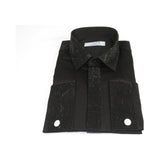 Men CEREMONIA Formal Shirt Rhinestone 100% Cotton Turkey #stn 15 tsb Black Fancy - J.Valintin Men's Wear Legend - STN15 - Black - M