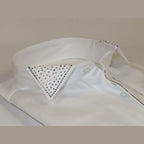 Men CEREMONIA Tuxedo Shirt Rhinestone 100% Cotton Turkey #stn 133 White Wing tip - J.Valintin Men's Wear Legend - 101156