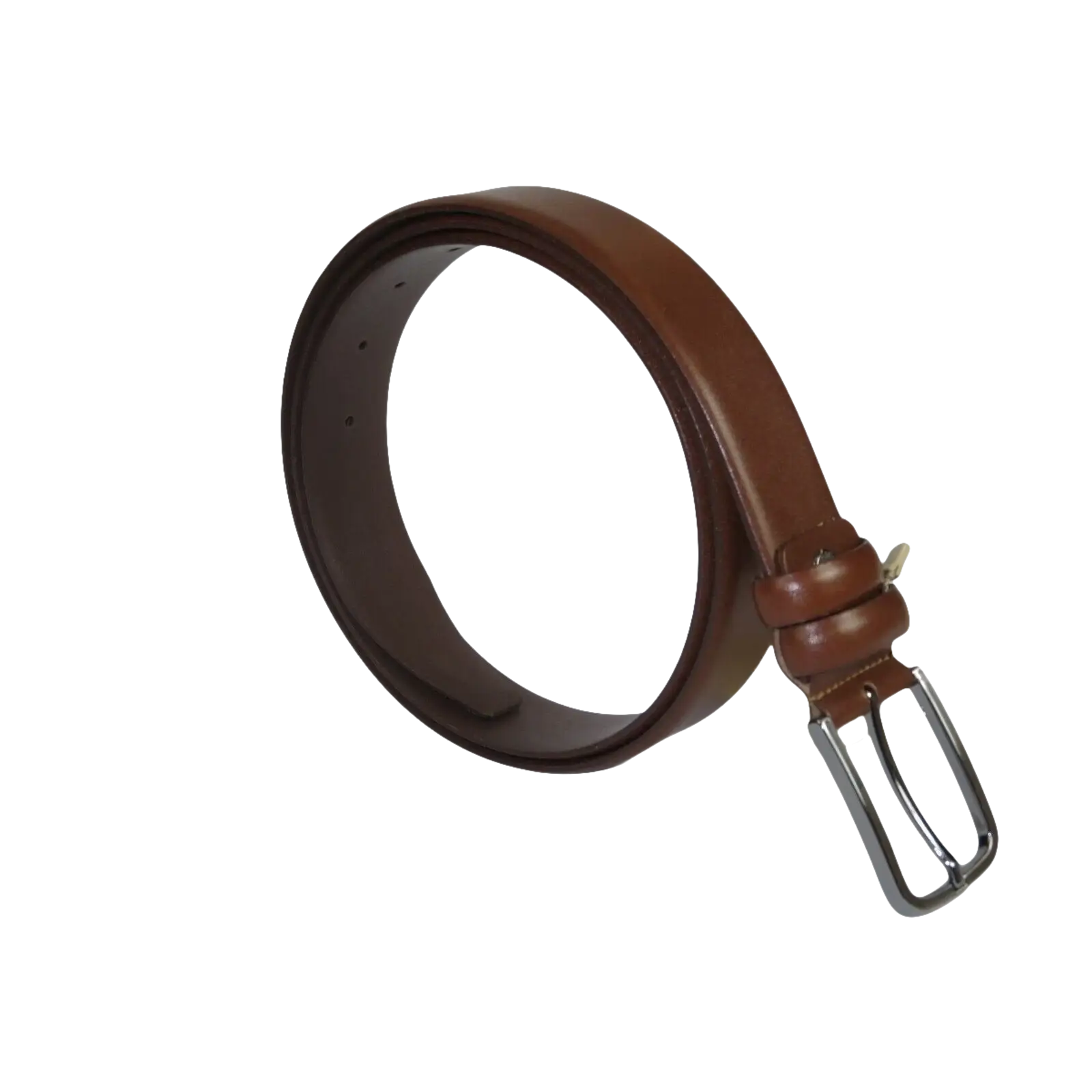 Men Cognac Genuine Leather Belt PIERO ROSSI Turkey Soft Full Grain #Cognac - A - J.Valintin Men's Wear Legend - 97224
