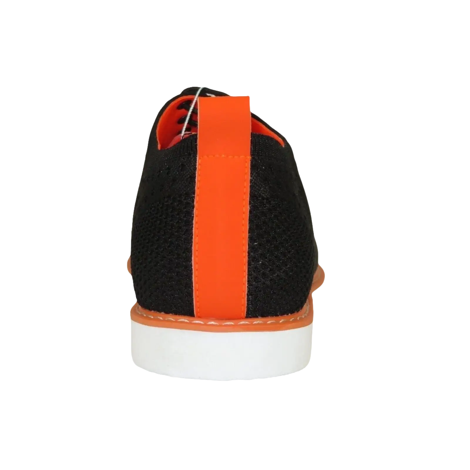 Men Comfort Casual Knit Fabric Wingtip Lace Sneaker Shoes #FRESHORT Black White - J.Valintin Men's Wear Legend - 100922