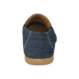 men Comfort Shoes AC CASUALS Upper Slip On Linen Fabric Texture 6816 Denim Blue - J.Valintin Men's Wear Legend - 14940