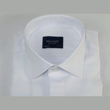 Men Cotton Blend Slim Shirt Manschett Turkey Hidden Button 4004 - 05 White Formal - J.Valintin Men's Wear Legend - 96940