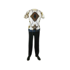 Men Crew T Shirt Makrom Turkey Medallion Chain Floral European 1217 - 420 White - J.Valintin Men's Wear Legend - 12513