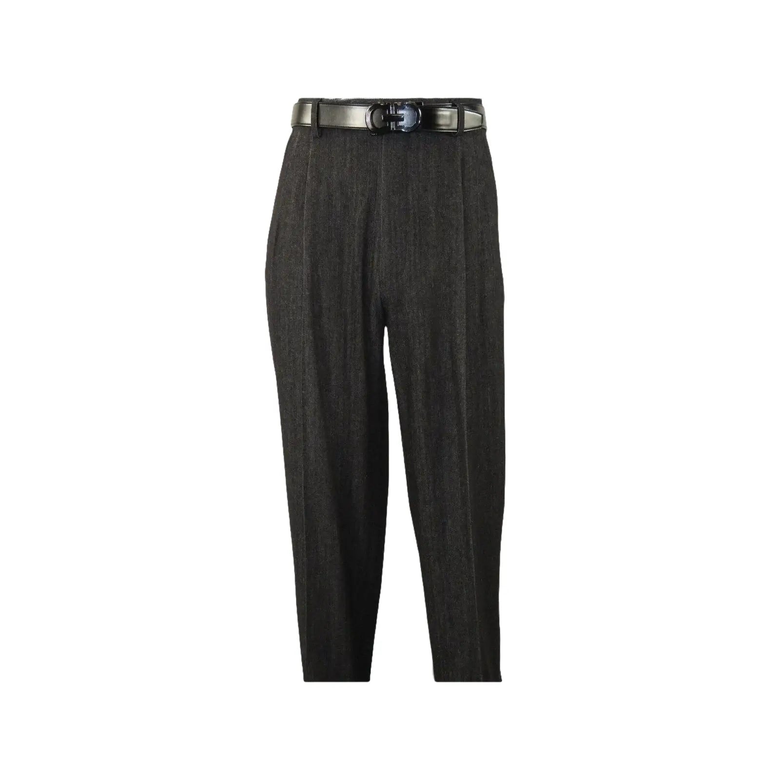 Men Denim Suit Royal Diamond 3 Piece vested Wide Leg Pleated Pants Den2 black - J.Valintin Men's Wear Legend - 14608