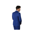 Men Double Breasted Suit WESSI by J.VALINTIN Extra Slim Fit JV5 Royal Blue New - J.Valintin Men's Wear Legend - 16536