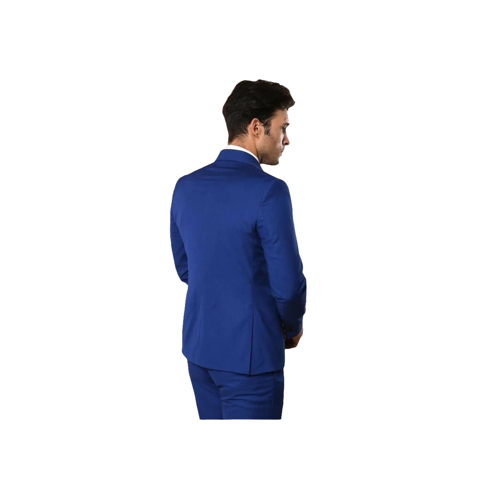 Men Double Breasted Suit WESSI by J.VALINTIN Extra Slim Fit JV5 Royal Blue New - J.Valintin Men's Wear Legend - 16536