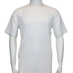 Men dress up Tshirt Log in uomo Crew Neck Corded Short Sleeves 218 White - J.Valintin Men's Wear Legend - 30931