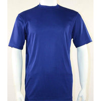 Men Dressy T - Shirt Log - In Uomo Crew Neck Silky Short Sleeves 218 Midnight Blue - J.Valintin Men's Wear Legend - 32256