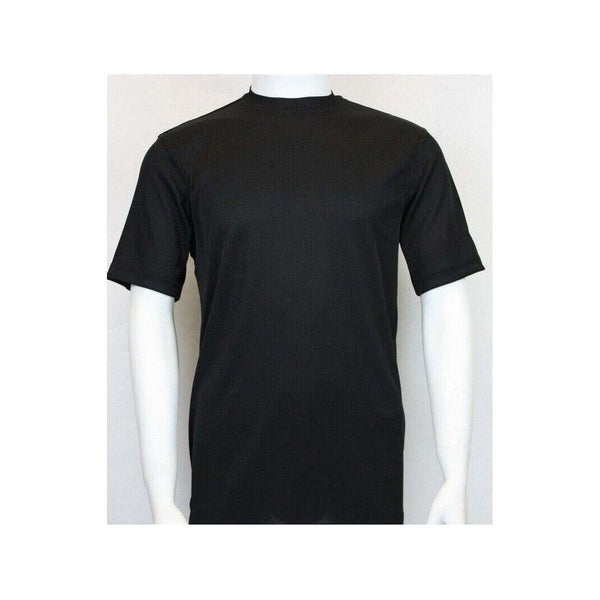 Men Dressy T - Shirt Log - In Uomo Soft Crew Neck Silky Short Sleeves 218 Black - J.Valintin Men's Wear Legend - 2257