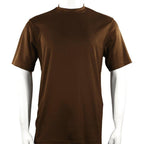 Men Dressy T - Shirt Log - In Uomo Soft Crew Neck Silky Short Sleeves 218 Cognac - J.Valintin Men's Wear Legend - 25198