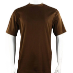 Men Dressy T - Shirt Log - In Uomo Soft Crew Neck Silky Short Sleeves 218 Cognac - J.Valintin Men's Wear Legend - 25198
